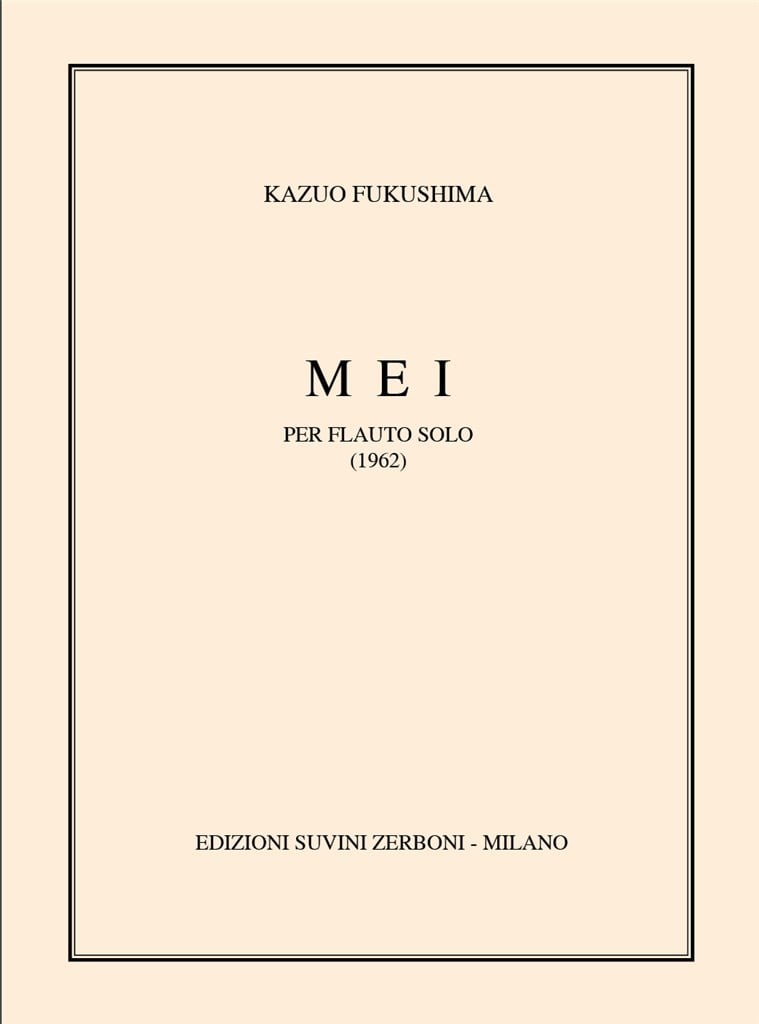 Mei (1962) Per Flauto Solo (4'30)